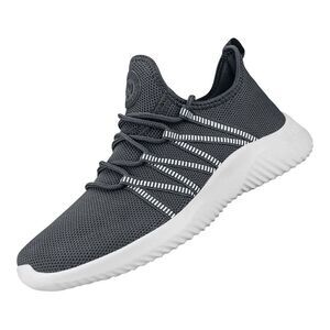 Feethit Women’s Gray Non Slip Lightweight Sock Breathable Slip on Sneakers